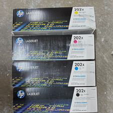 HP 202X Genuine Toner Set CMYK CF500X/501X/502X/503X M254/M280/M281 picture