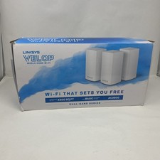 Linksys Velop WHW01 White Dual Band Series AC3900 Whole Home WiFi Router Set picture