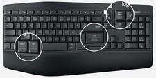 Logitech K850 Wireless Keyboard ONLY 920-008219 (NO Battery COVER) (SPANISH) ... picture
