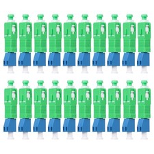 20-Pack SCAPC Male to LCUPC Female Singlemode Adapter Fiber Optic... picture