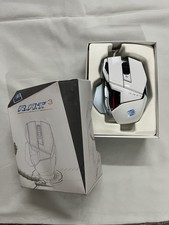Mad Catz R.A.T. 3 Gaming Optical Mouse WHITE 3500 DPI USB Wired - Tested Working picture