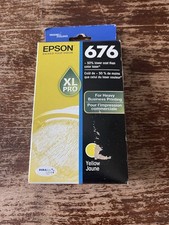 Epson 676XL Pro Yellow Ink Cartridge - NEW SEALED - Exp 12/2018 picture