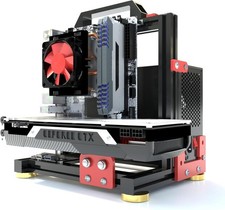 DIY Aluminium Pc Open Case Computer Chassis  Bench Support Water Cooling Supp... picture
