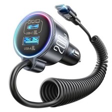 200W Car Charger USB C Fast Charge, PD100W Fast Car Charger Type C, Black picture