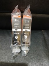 2 EZink Canon C-225BK Cartridges New & Sealed picture