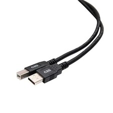 C2G 9.8ft (3m) USB 2.0 A/B Cable – Black (Sku: 28103) – LOT OF 6 picture