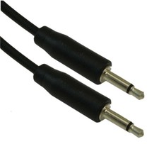 10 inch 3.5mm SLIM MONO TS (2 conductor) Male to Male Audio Cable picture