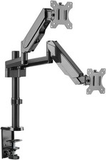 Dual LCD adjustable gas spring desk mount monitor stand holds up to 17''32'' LCD picture