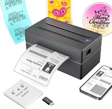 Thermal Shipping Label Printer 4x6 Bluetooth Label Maker for Small Business picture