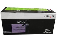 Lexmark 50F1U0E (501UE) Ultra High Yield Black Toner Cartridge Genuine OEM picture