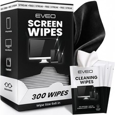 EVEO Screen Wipes - Electronic Wipes, Computer Screen Cleaner Wipes for Elect... picture