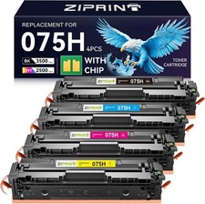 4-Pack Toner Cartridge Black Cyan Magenta Yellow With Chip BN 075H Compatible picture