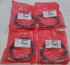 Lot of 4 X66250-5 Optical Cable - Jumper, LC(D), 2mm ZIP OM4, OFNP, 5m picture