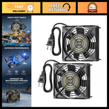 2 Pack 120V Waterproof Exhaust Fan 120mm, 13W 2800RPM Cooling Fan for DIY Projec picture
