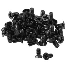 50pcs M3 x 4.7mm Black Hard Drive Mounting Replacement Screws for Laptop HDD picture