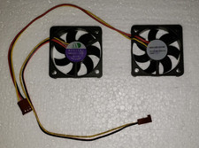 QTY (2) MOTOR ONE / Cooler Master N5010B1 12V Ball Bearing 50mm 3-Wire FAN  NEW picture