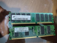 Lot of 3 Vintage DDR1 RAM Sticks - 256MB Hynix IBM + 128MB Micron + 128MB Nanya  picture