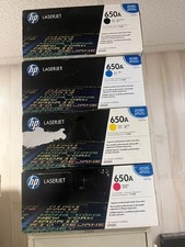 Genuine HP LaserJet 650A Full CMYK Toner Set CE270A CE271A CE272A CE273A SEALED picture