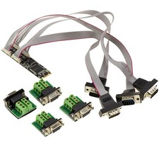 KALEA-INFORMATIQUE M.2 B+M Key 4-Port Serial COM RS422 RS485 DB9 WCH384 picture