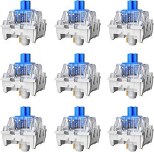 Zhouwang 10PCS Blue Switches,3 Pin Replacement Dustproof Mechanical Keyboards Sw picture