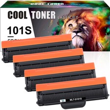 4-Pk/Pack Samsung MLT-D101S Black Toner Cartridge ML-2165W SCX-3405W SF760P picture