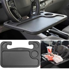 Multifunctional Car Steering Wheel Table Tray, Waterproof Portable for (Black) picture