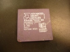 AMD Am486DX2-80, A80486DX2 Vintage CPU, picture