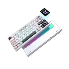 YUNZII AL80 Wireless Mechanical Keyboard,Full Aluminum CNC, Smart LCD Display... picture
