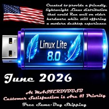 Linux Lite 8.0 – 64‑bit Bootable USB – Perfect for Older PCs - UEFI/Legacy Fast picture