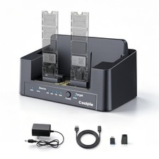Coolpie 5-in-1 SSD Cloner, Supports M.2 NVMe/SATA 5 Mode (Black) picture