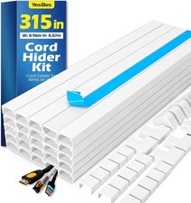 315In Cord Hider Kit, Paintable Cable Raceway, Cord Covers for Wires on Wall, Co picture