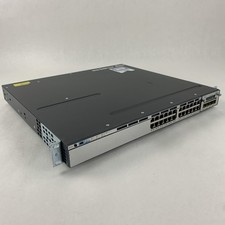 Cisco WS-C3750X-24T-S V02 24-Port Gigabit Ethernet Switch Tested Reset picture