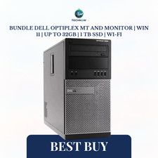 Bundle Dell OptiPlex MT and Monitor | Win 11 | Up to 32GB | 1 TB SSD | Wi-Fi picture