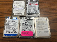 Lot of 5 160GB 2.5