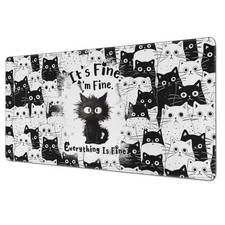 Funny Cat Mouse Pad Gaming, Large Mouse Pads for Desk, Extended Mousepad with... picture