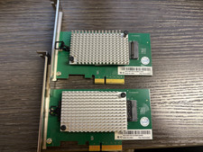 LOT 2 Lenovo 01AJ832 PCIe x4 to M.2 NVMe SSD Riser Adapter Card w/ Heatsink picture