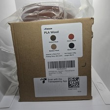 Amolen Wood 4-pack 1.75mm Filament PLA 3D Printer Walnut Cherry Bamboo Ebony  picture