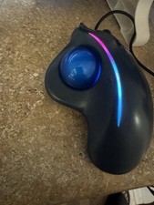 Porlei Trackball Wired Mouse TM551 Ergonomic Design Reduces Muscle Strain USB picture