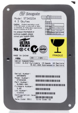 HARD DRIVE SEAGATE MEDALIST 4323 ST34323A 4.3GB 4500RPM 128KB ATA 3.5