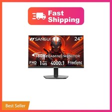 SANSUI 24 Inch 180Hz Gaming Computer Monitor, FHD 1080P for Game Office | 1ms... picture