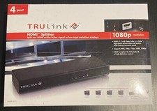Cables To Go TRULINK 4-Port HDMI Splitter with HDCP splitter 3D 4K C2G 40472 NEW picture