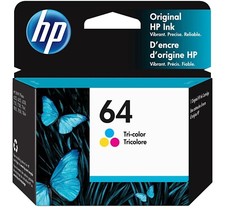 Original HP 64 color Ink Cartridge  Works with HP ENVY 7950e Exp 12/2024 picture