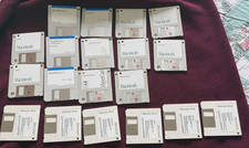 Set of 18 floppy 3.5 discs 1990s in good condition but not tested recently picture