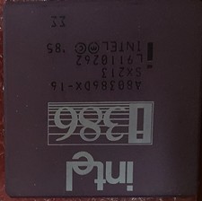 A80386DX-16, SX213 intel I386 80386 processor 16MHZ picture