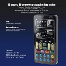 Lightweight Voice Changer Set with Charging Cable Audio Cables for Live Gaming picture
