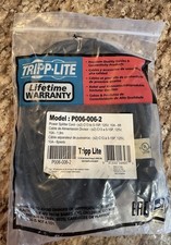 Tripp-Lite Power Splitter Cord Model P006-006-2 picture