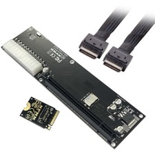 Oculink SFF-8612 SFF-8611 to PCI Express M.2 M-Key Cable, Host Bus Adapter picture