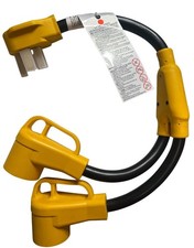 Mecmo 4 Prong NEMA Power Cord Y Adapter Max 30 Amp Shared picture