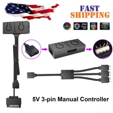 #5V ARGB To 12V RGB Converter with 3-Way Splitter Sync with Motherboard Portable picture