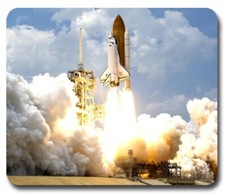 Space Shuttle Launch ~ Mouse Pad / PC Mousepad ~ Planet Earth USA NASA Cool Gift picture